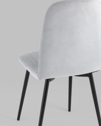 Стул Easy велюр Светло-серый